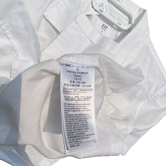 NEW GAP Teen Cotton Relaxed Shirt - Picture 8 of 9